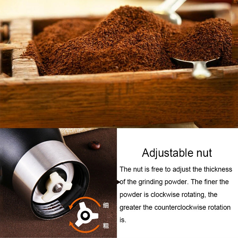 ELECTROPRIME Portable Conical Burr Mill Manual Spice Herbs Hand Grinding Machine Coffee Grinder, Capacity: 36g
