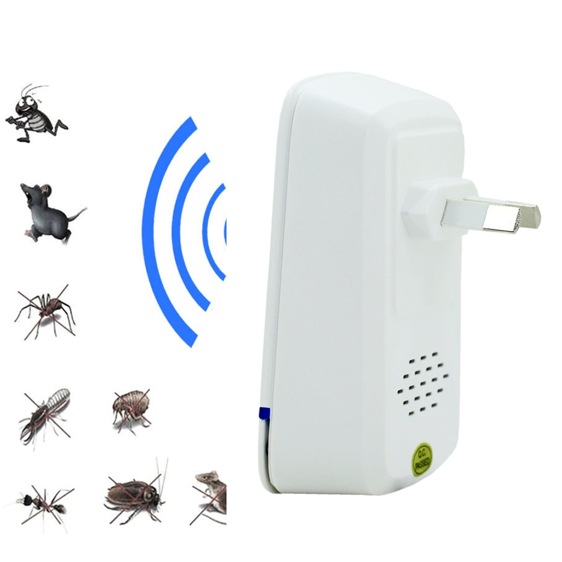 ELECTROPRIME Electronic Ultrasonic Anti Mosquito Rat Insect Pest Repeller with Light, AC 110-220V
