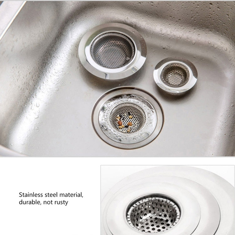 ELECTROPRIME Wide Edge Sink Filter Floor Drain Cover Shower Sewer Stainless Steel Strainers, Size: L (11.5 x 11.5cm)