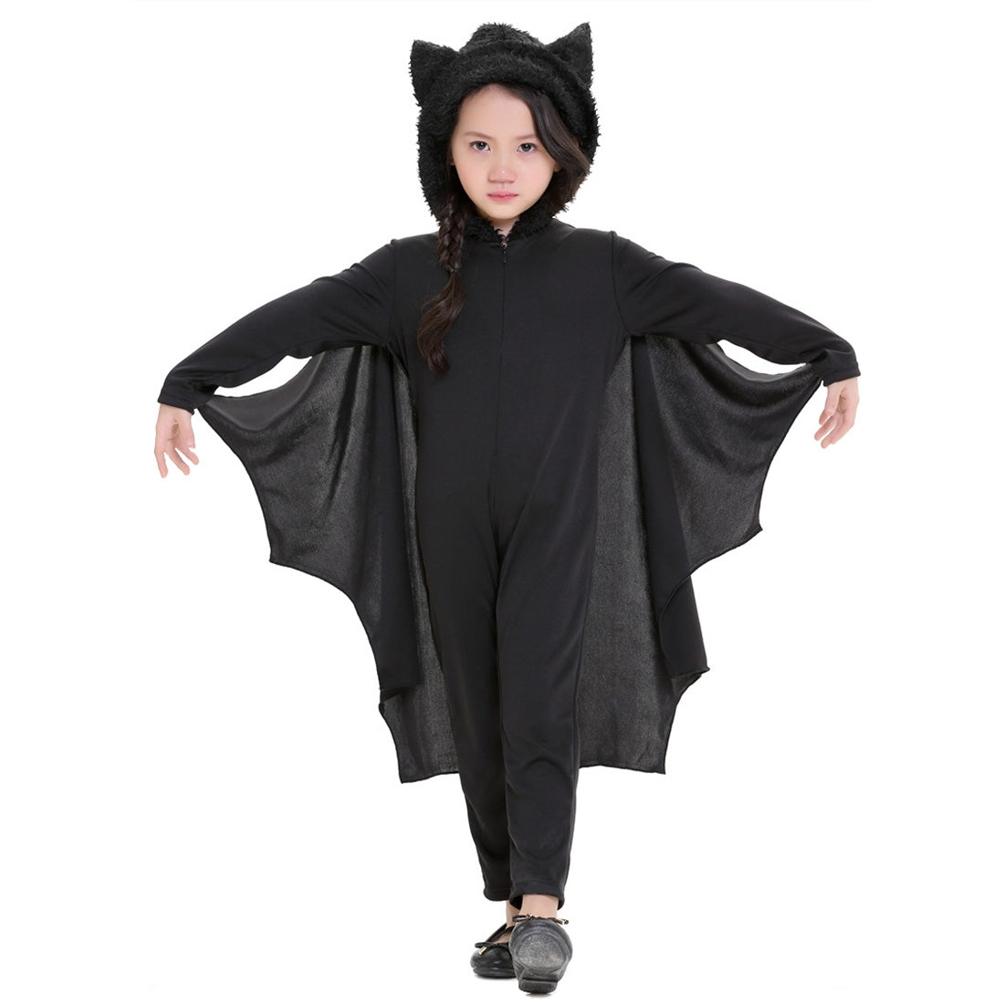ELECTROPRIME Halloween Costume Children Jumpsuit Bat Style Cosplay Costumes Stage Suit Size:L, Suggested Height:130-140cm