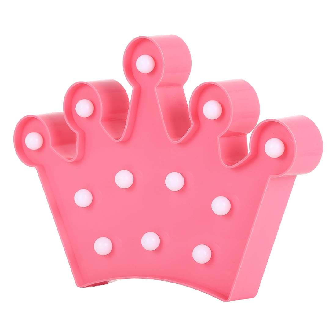 ELECTROPRIME Creative Crown Shape Warm White LED Decoration Light, 2 x AA Batteries Powered Party Festival Table Wedding Lamp Night Light(Pink)