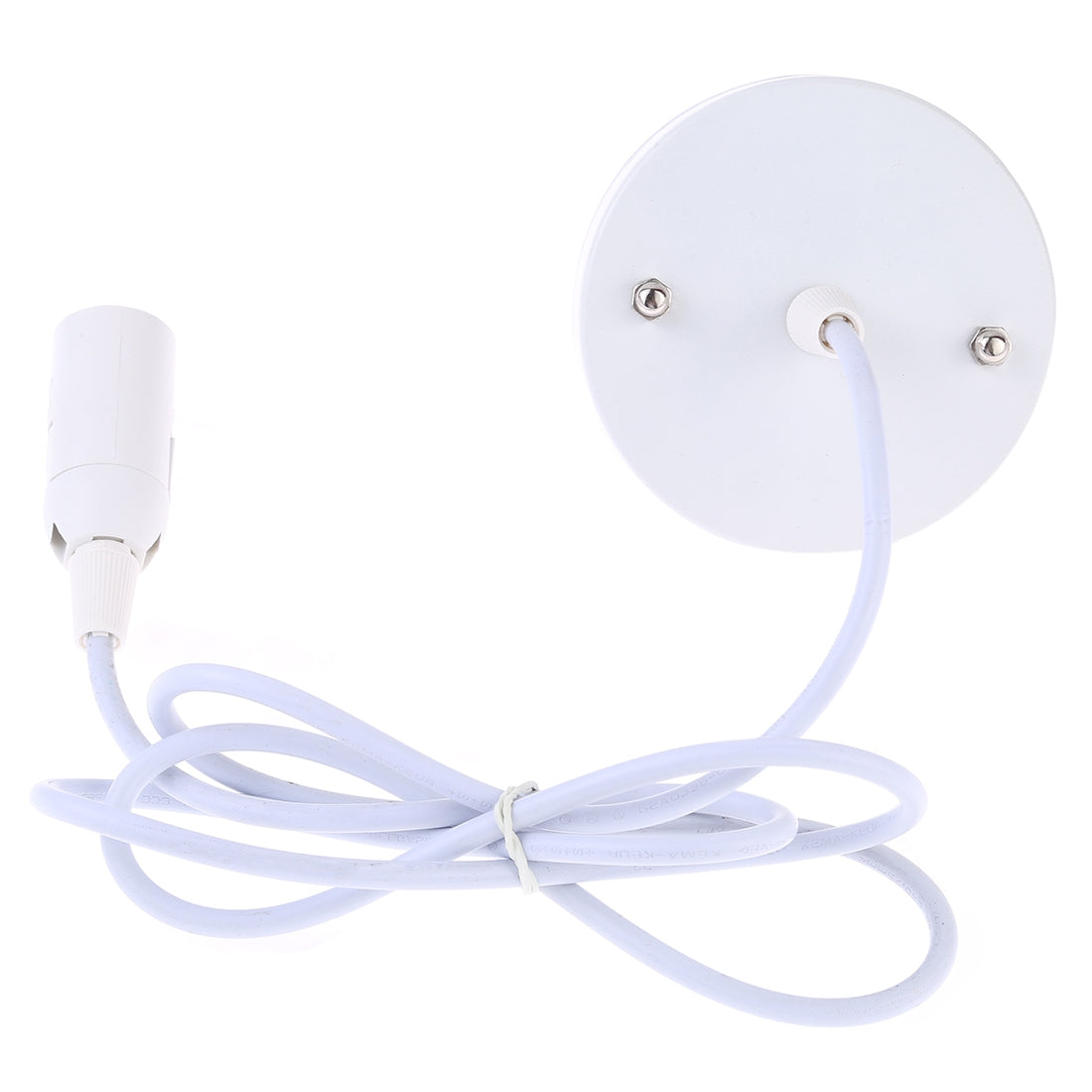 ELECTROPRIME E14 Lamp Holder DIY Ceiling Chandelier Light Bulbs Screw Base Socket, Cable Length: 1m(White)