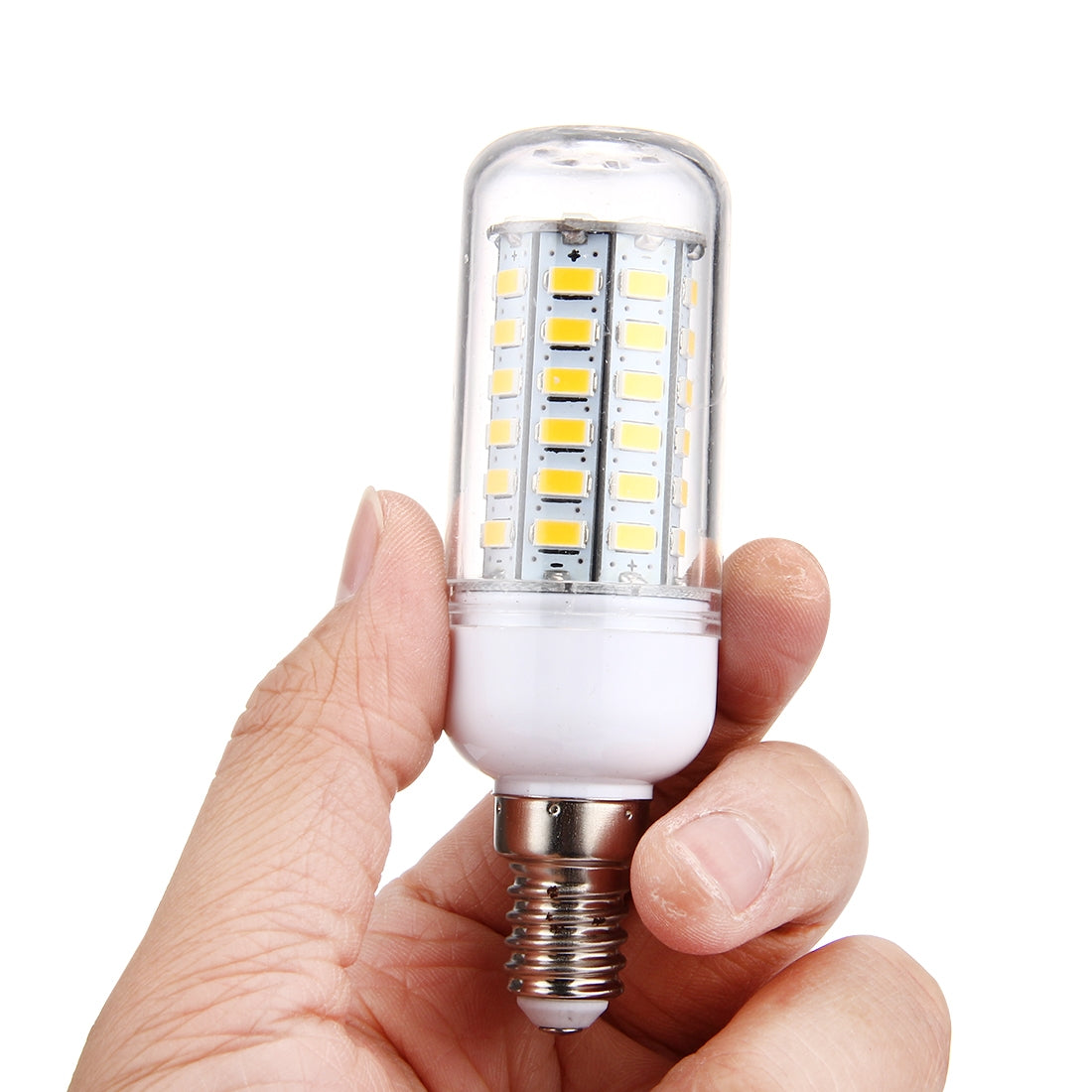 ELECTROPRIME E14 5W LED Corn Light, 56 LEDs SMD 5730 Bulb, AC 220V