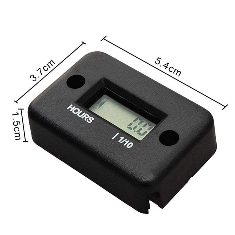 ELECTROPRIME B708BK Waterproof Timer Digital Alarm Clock for Motorcycle ATV