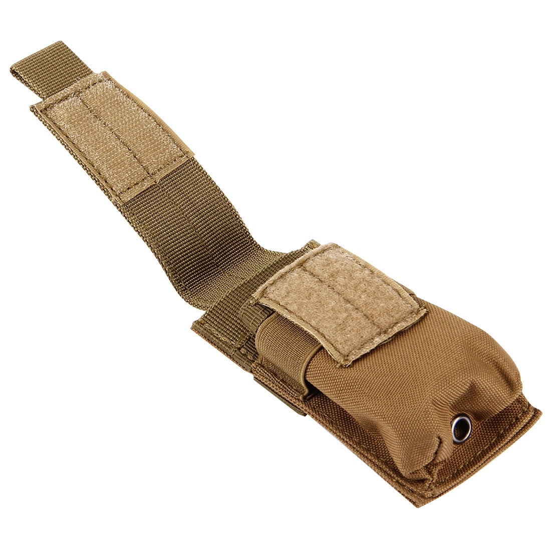 ELECTROPRIME M5 Multifunctional Outdoor Sports Mini Portable Flashlight Protective Cover / Bag, Size: 15 x 4.7 x 2 cm(Brown)