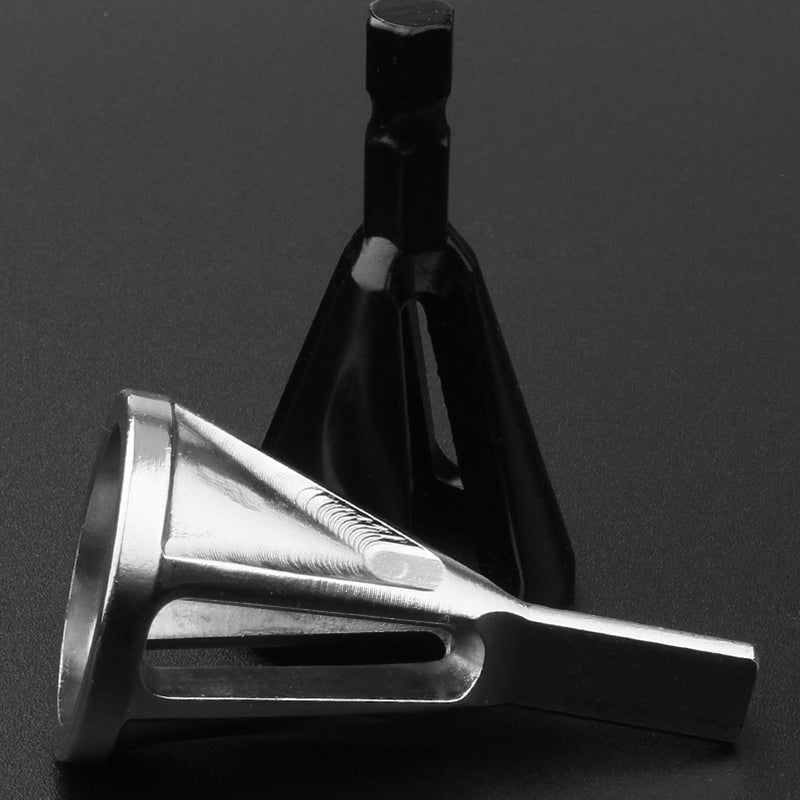 ELECTROPRIME Chamfer Stainless Steel Deburring External Chamfer Tool Triangle Handle Six-slot Chamfer(Black)