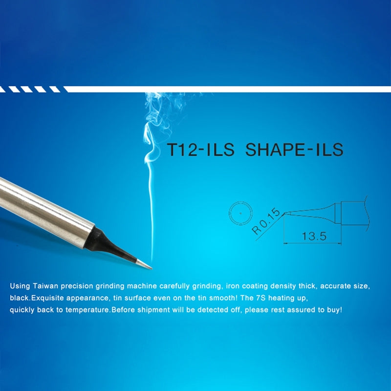 ELECTROPRIME QUICKO T12-ILS Black Welding Lead-free Soldering Iron Tip