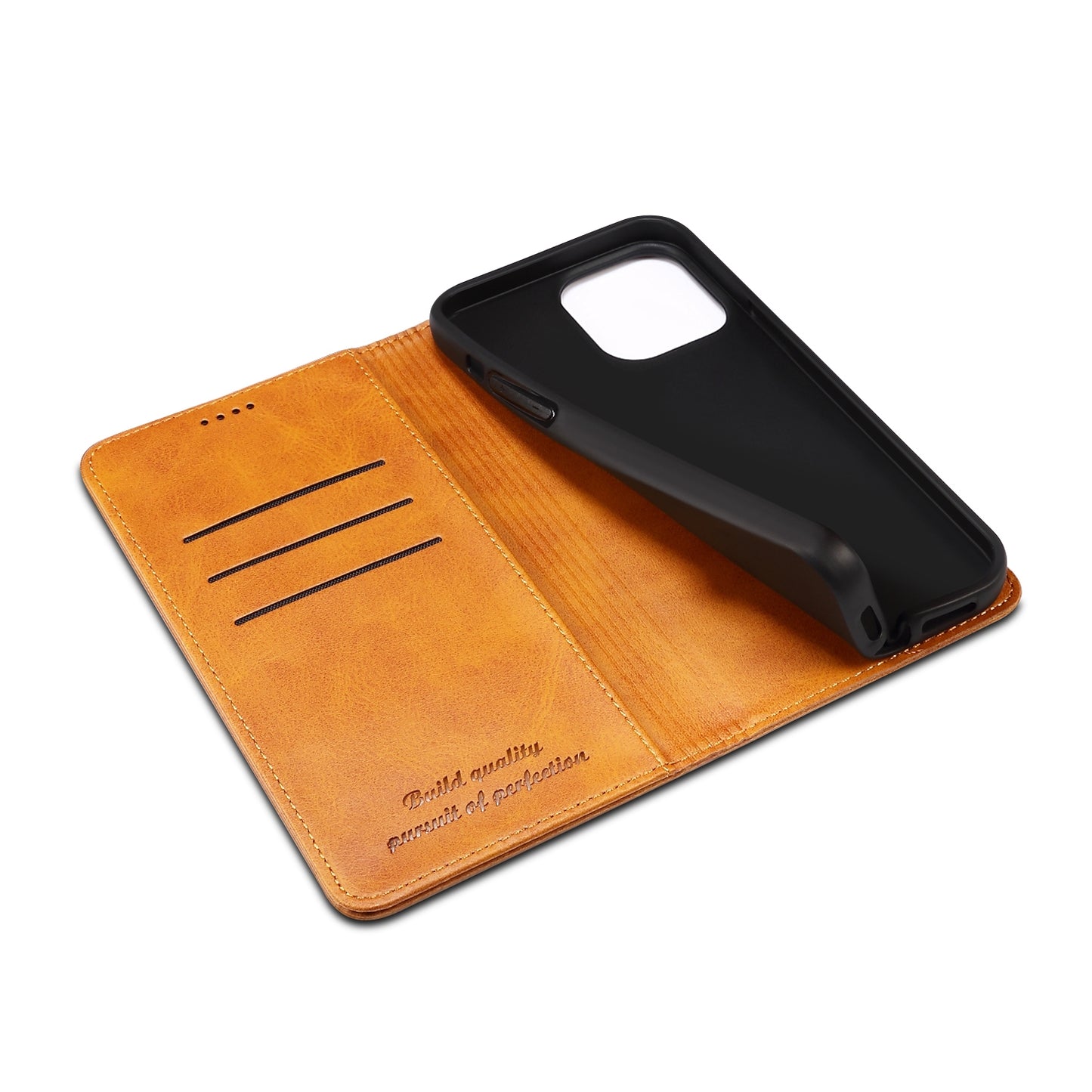 ELECTROPRIME For iPhone 15 Suteni Calf Texture Horizontal Flip Leather Phone Case(Red)