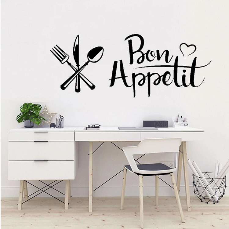 ELECTROPRIME DIY Knife And Fork Removable Wall Decal Family Mural Art 3D Home Decor