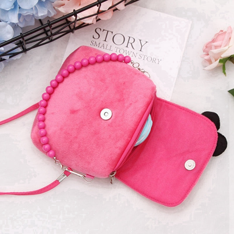 ELECTROPRIME Fashion Shoulder Bag Children Girls Princess Flower Messenger Handbag Lovely Purses(Pink)