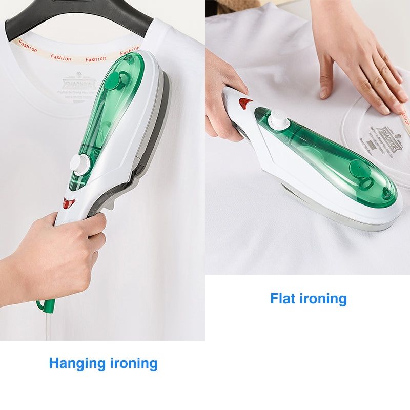 ELECTROPRIME Handheld Garment Steamer Brush Portable Clothes Steam Iron, EU Plug 230V(Blue)
