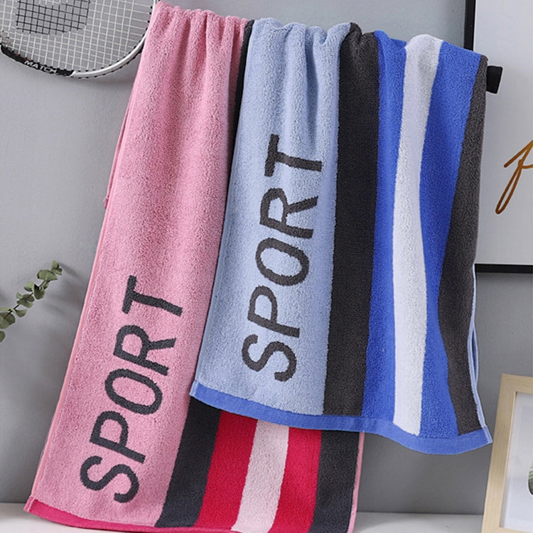 ELECTROPRIME Striped Cotton Thickening Fitness Towel(Red)