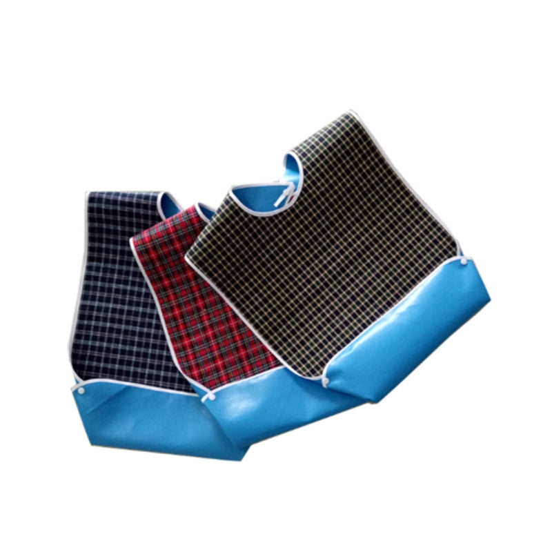 ELECTROPRIME Waterproof Adult Mealtime Bib Aprons(Green)
