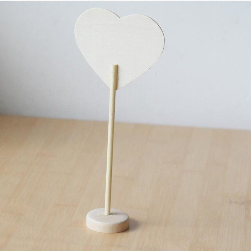 ELECTROPRIME 10 PCS Wooden Blackboard Chalkboard Mini Message Notice Board Table Wedding Party Decoration