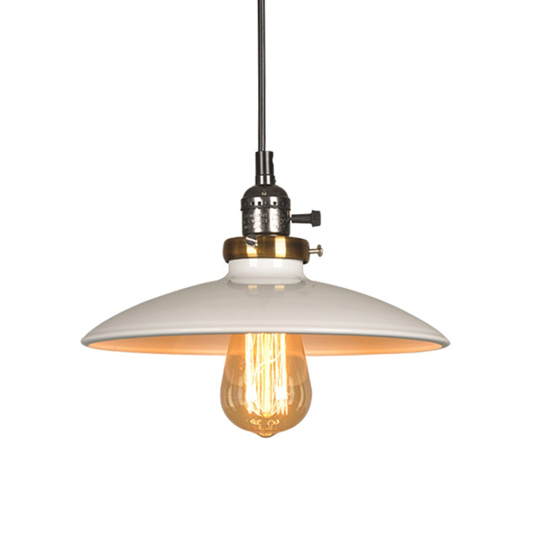 ELECTROPRIME Retro Creative Personality Attic Study Room Chandelier without Light Bulb(White)