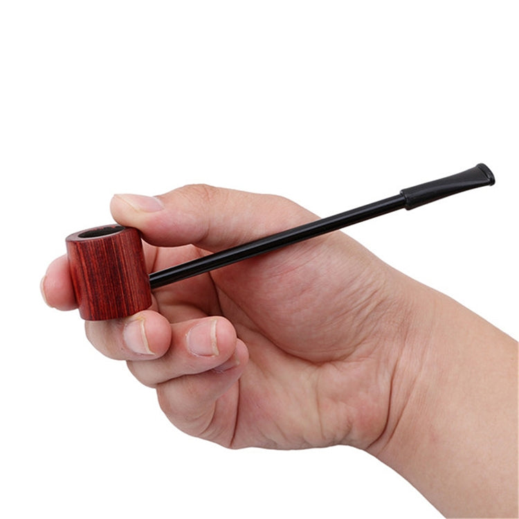 ELECTROPRIME Ebony Smoking Pipe Popeye Portable Creative Smoking Pipe Herb Tobacco Pipes Gifts(Red)
