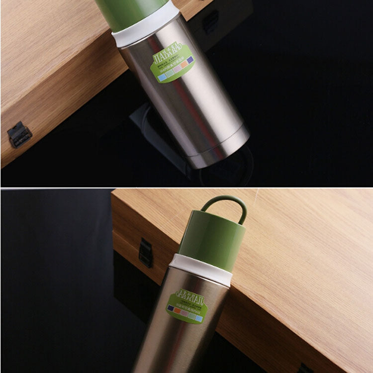 ELECTROPRIME Portable Car Student Child Business Tea Insulation Cold Stainless Steel Vacuum Flask, Capacity: 300-400ml