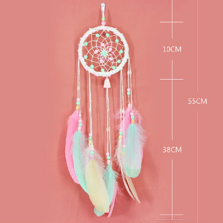 ELECTROPRIME Creative Fresh Single Ring Beads Dream Catcher Home Ornaments