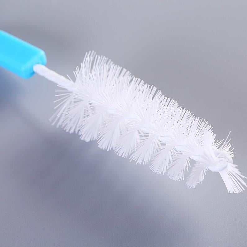 ELECTROPRIME 7PCS/Set Bottle Sponge Cleaning Brush Tools Straw Brush Set(Blue)