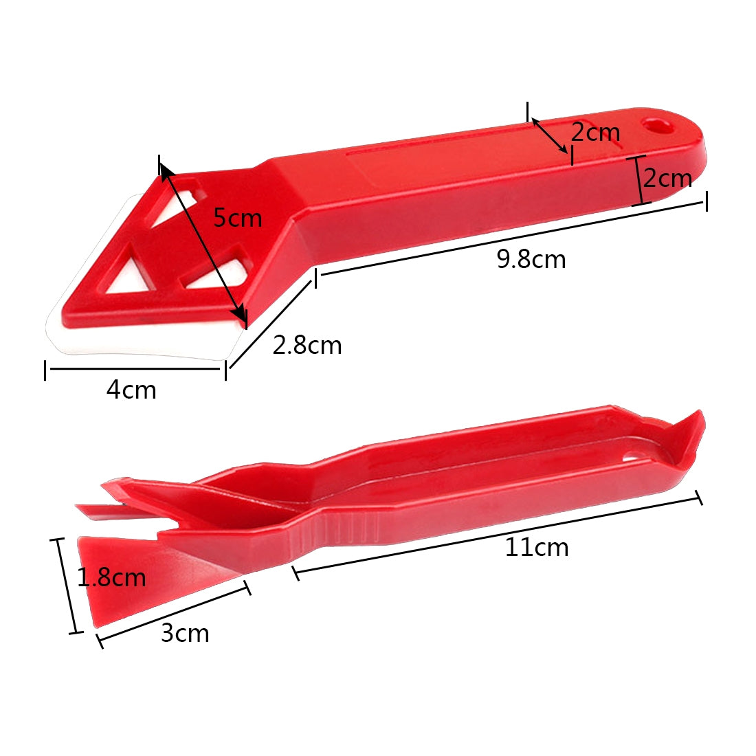 ELECTROPRIME 2 PCS Mini Handmade Tools Scraper Floor Cleaner Surface Glue Residual Shovel Tool