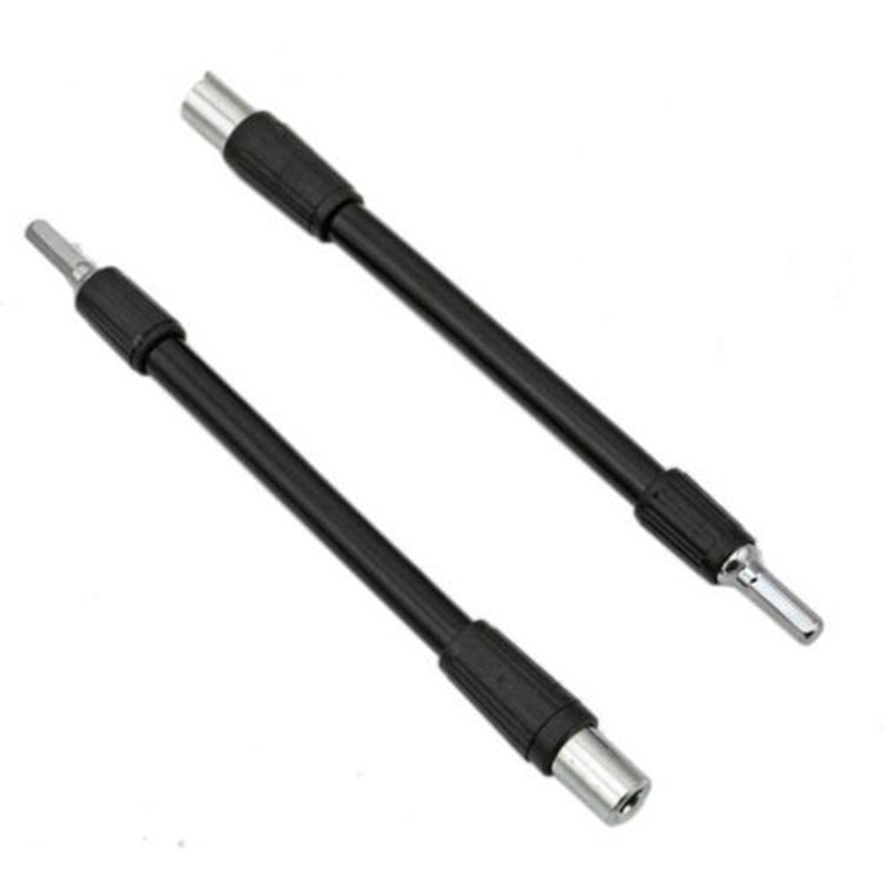 ELECTROPRIME Hexagonal Drive Bit Bending Universal Hose Post Screwdriver Long Rod(Black)