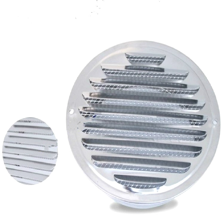 ELECTROPRIME 70mm External Wall Stainless Steel Flat Head Rain and Insect Proof Bird Hood