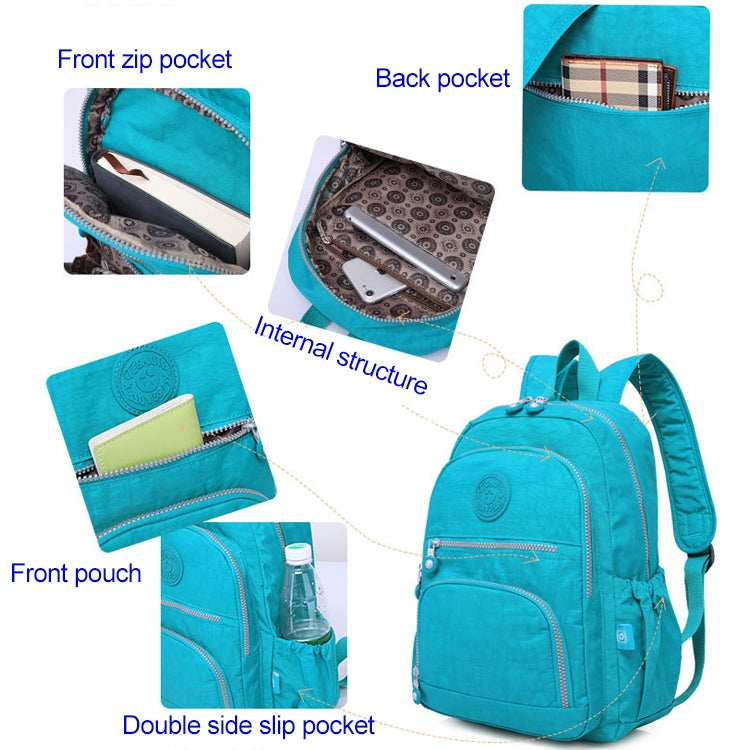 ELECTROPRIME Backpacks School Backpack for Teenage Girls Female Laptop Bagpack Travel Bag, Size:27X13X37cm(T1368 Purple)