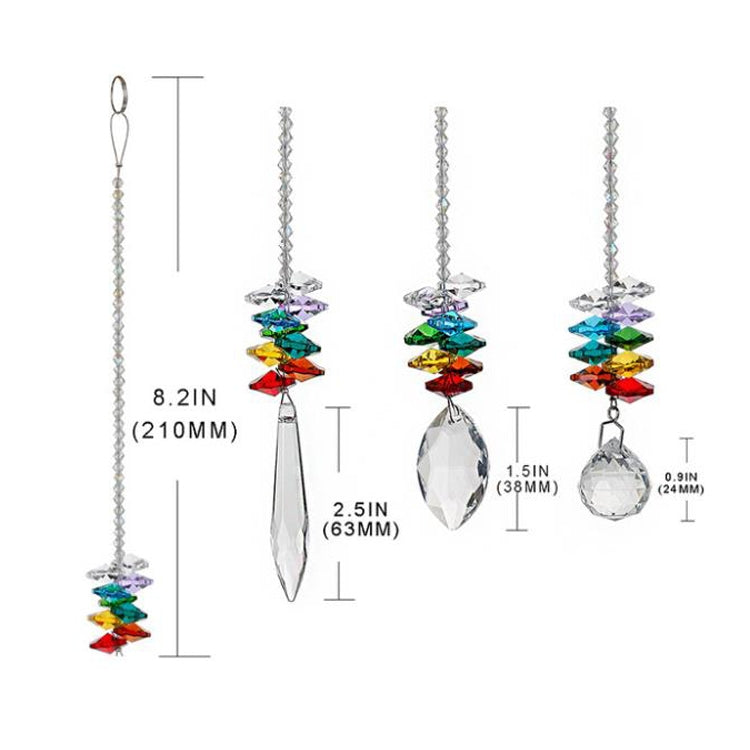 ELECTROPRIME Crystal Pendant DIY Pendant Home Decoration Wedding Decoration Bead Curtain Car Decoration(Horse Eye Pendant)