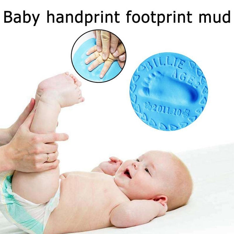 ELECTROPRIME 10 PCS Baby Care Air Dry Soft Clay Baby Hand and Foot Inkpad(Blue)
