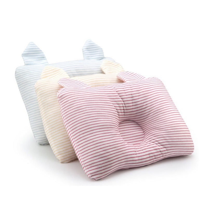 ELECTROPRIME Baby Shaping Pillow Prevent Flat Head Infants Bedding Pillows for Baby Newborn Boy Girl(Pink)