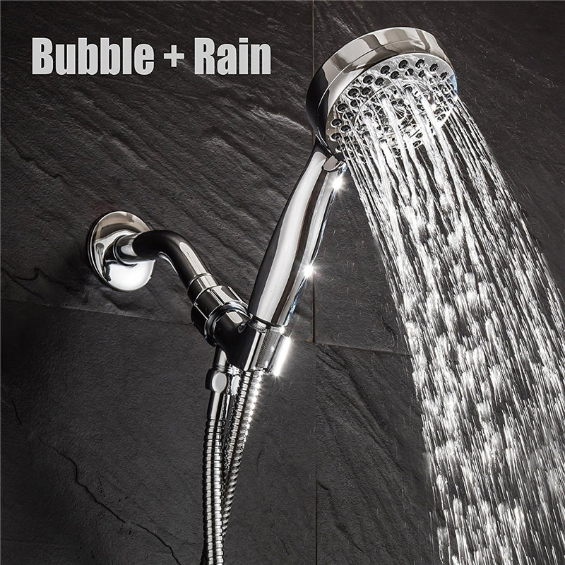 ELECTROPRIME 4 Inches Shower Head ABS Bathroom Bath Shower Water Saving High Pressure Round Shape Hand Shower