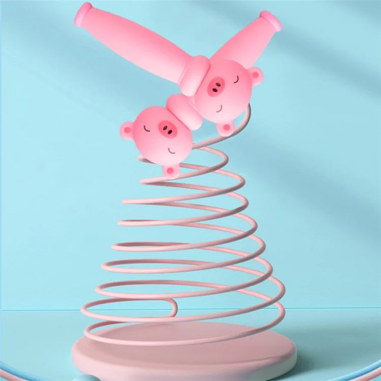 JY1028 Cartoon Animal Design Kids Jump Rope Exercise Workout PVC Skipping Rope