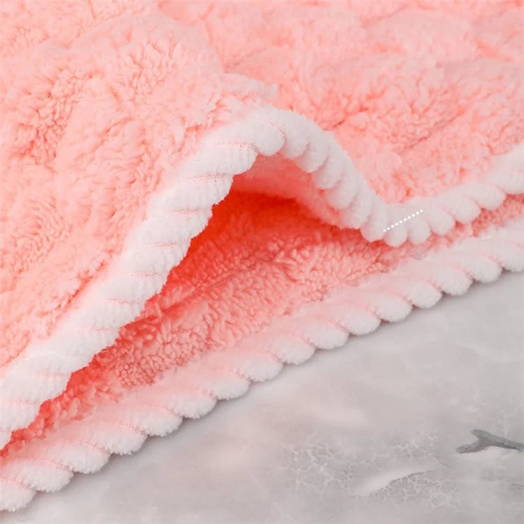YJ-002 Ultra Soft Bath Towel 70x140cm Highly Water Absorbent Coral Fleece Towel Body Cover