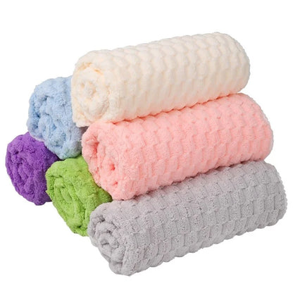 YJ-002 Ultra Soft Bath Towel 70x140cm Highly Water Absorbent Coral Fleece Towel Body Cover