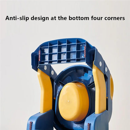 M301-BC PU Seat Cushion Foldable Toilet Baby Children Potty Training Toilet Seat with Ladder