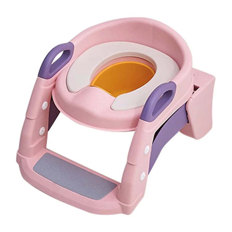 M301-BC PU Seat Cushion Foldable Toilet Baby Children Potty Training Toilet Seat with Ladder