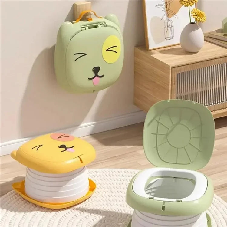 RJ101 Foldable ABS+PP Baby Toilet Potty Seat for Toddler Travel Outdoor Camping