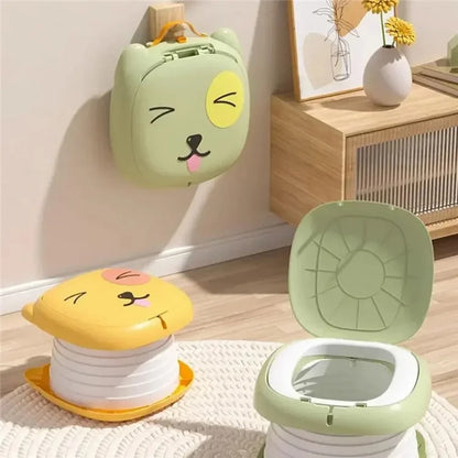 RJ101 Foldable ABS+PP Baby Toilet Potty Seat for Toddler Travel Outdoor Camping