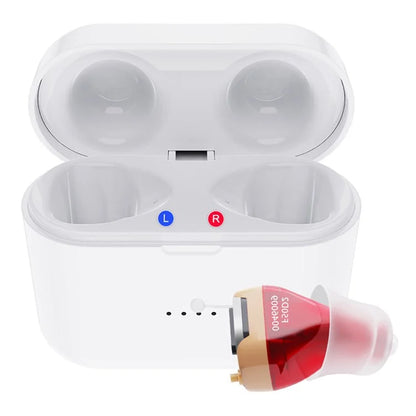 F50D2 Invisible In-Ear Digital Hearing Aid Elderly Noise Reduction Hearing Amplifier (Single Ear)