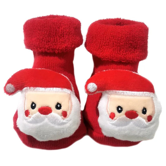Anti-Slip Baby Floor Socks Cute 3D Cartoon Elastic Cotton Toddler Walking Socks