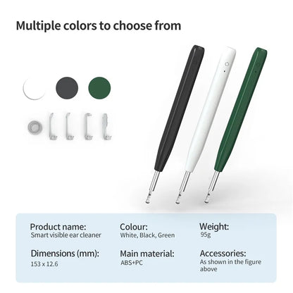 W2 Ear Camera Otoscope Ear Wax Removal Tool Kit LED Light Ear Pick Spoon Earwax Remover