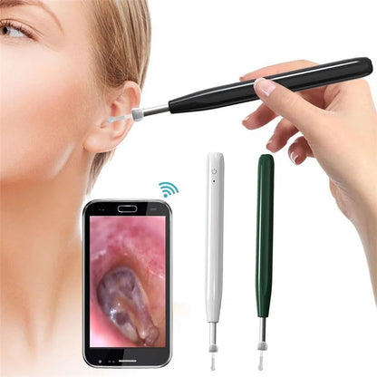 W2 Ear Camera Otoscope Ear Wax Removal Tool Kit LED Light Ear Pick Spoon Earwax Remover