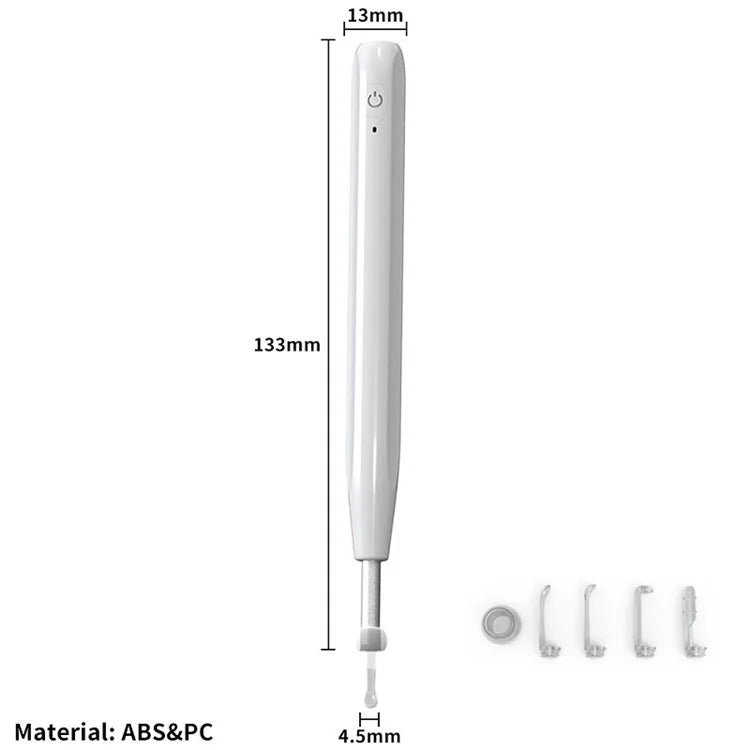 W2 Ear Camera Otoscope Ear Wax Removal Tool Kit LED Light Ear Pick Spoon Earwax Remover