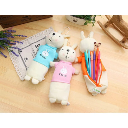 Lovely Short Plush Rabbit Pencil Case
