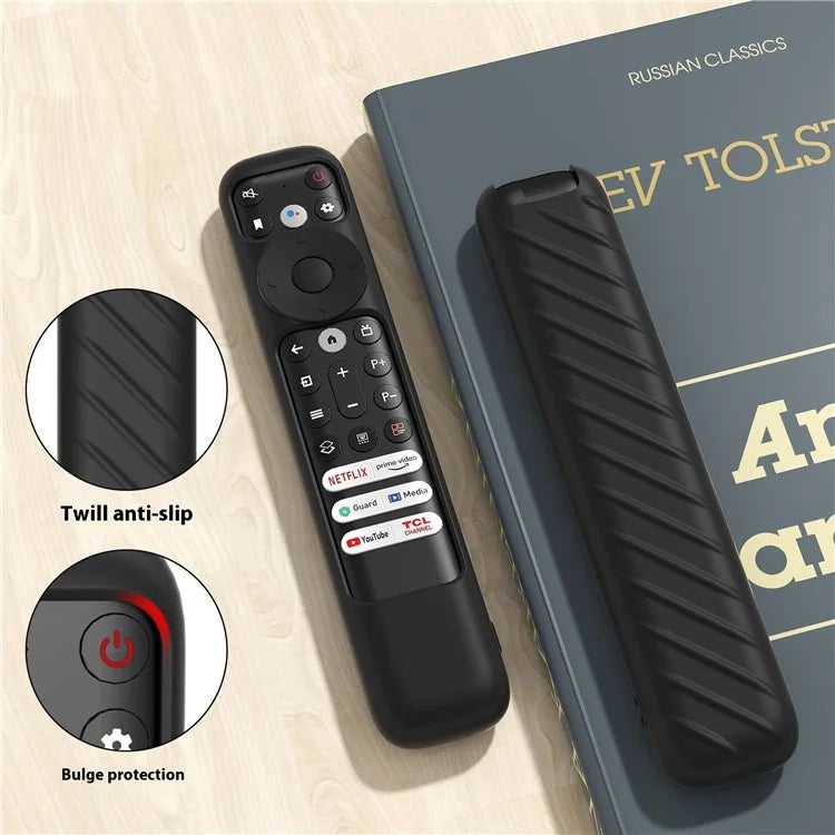 For TCL RC902 Remote Control Anti-Drop Sleeve Soft Silicone Protective Cover