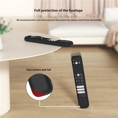 For TCL RC902 Remote Control Anti-Drop Sleeve Soft Silicone Protective Cover