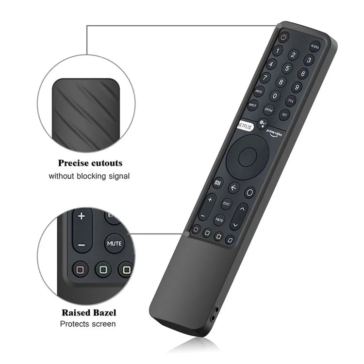 For Xiaomi Mi TV P1 Remote Controller Twill Design Anti-Drop Silicone Protective Cover
