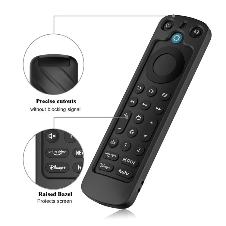 For Amazon Alexa Voice Remote Pro Liquid Silicone Case Remote Controller Protective Cover
