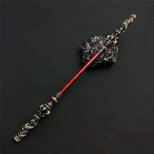 22cm Alloy Monkey King Staff Game Weapon Ruyi Golden Cudgel Game Collection