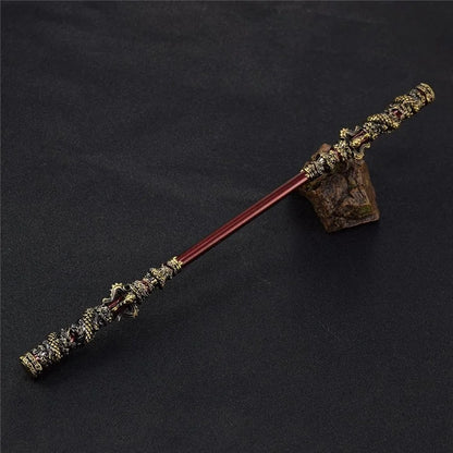 35cm Wukong Game Weapon Golden Cudgels Zinc Alloy Props Game Collection Desk Room Decoration